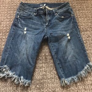 Frayed shorts